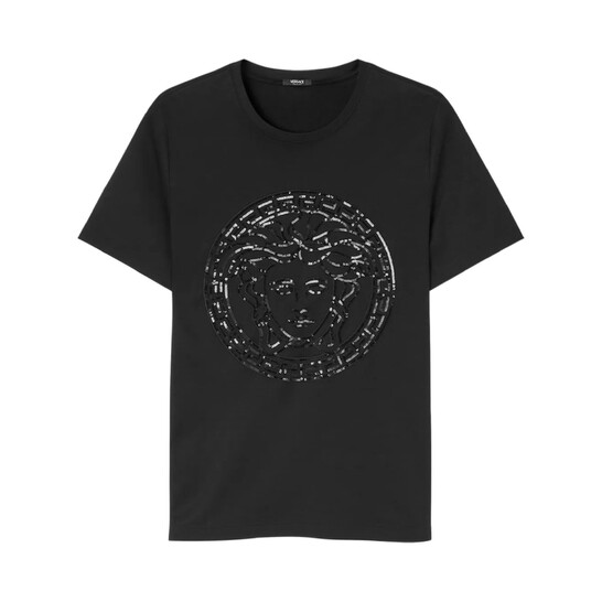 Versace Medusa Motif Cotton T-Shirt, Brand Size 40 (US Size