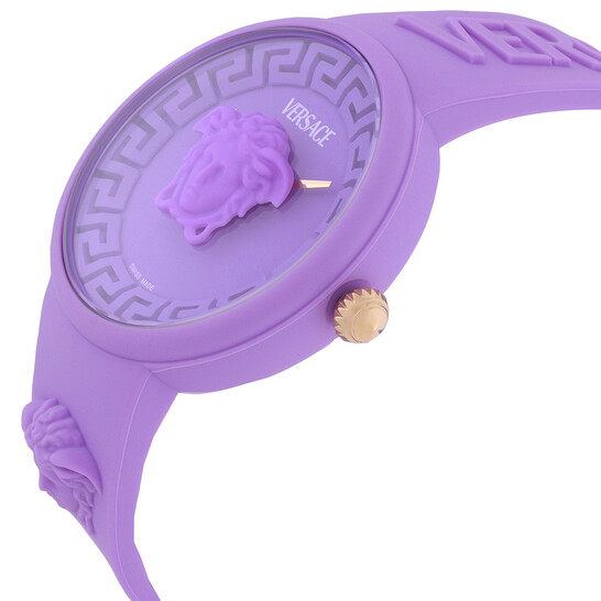 Versace Medusa Pop Quartz Purple Dial Ladies Watch VE8J00224