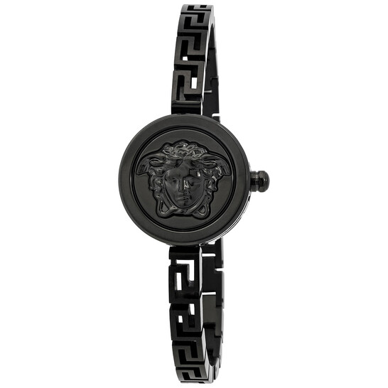 Versace Medusa Secret Quartz Black Dial Ladies Watch VEZ500321