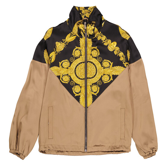 Versace Men's Baroque Print Technical Track Jacket, Brand Size 46