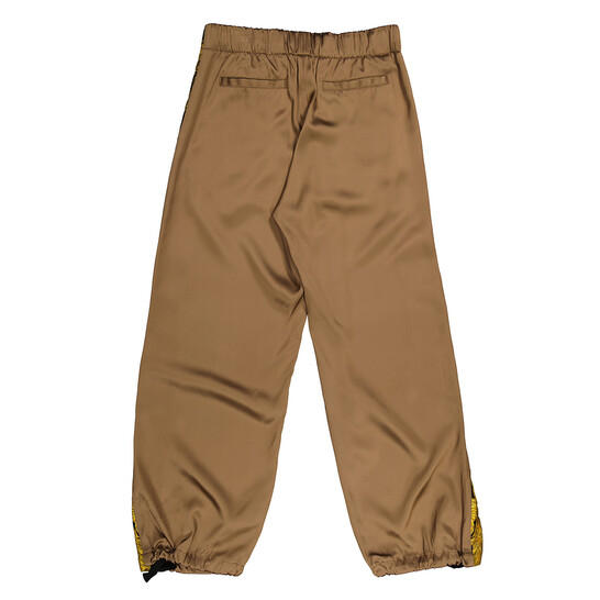 Versace Men's Black And Gold Barocco Print Track Pants, Brand Size