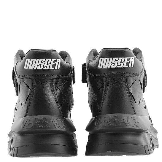 Versace Odissea Chunky Leather Sneakers, Brand Size 43 ( US  display picture 1