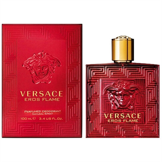 Versace Men's Eros Flame Deodorant Body Spray 3.4 oz (100 ml