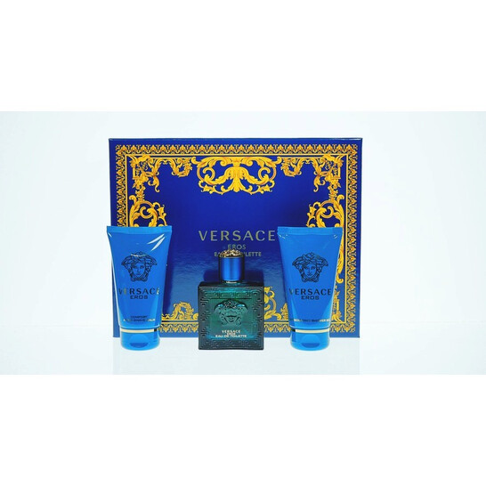 Versace Men's Eros Gift Set Skin Care 8011003879380 8011003870301
