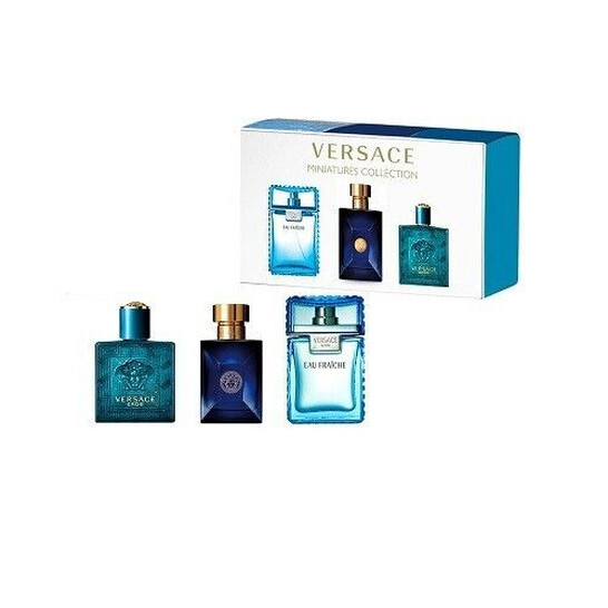Bvlgari Miniature Men's Perfume Set 3pc Mini Gift Set Versace