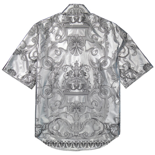 希少【VERSACE】Silver Baroqueフーディ Versace - Silver Baroque print puffer jacket Versace