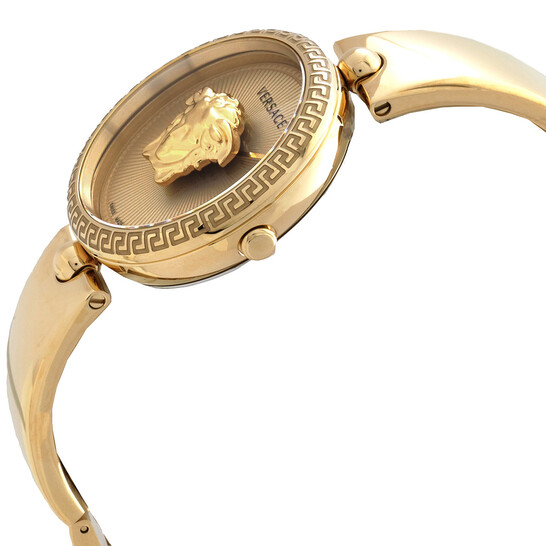 【国内即納】VERSACE PALAZZO EMPIRE VECQ00618 Versace Palazzo Empire Quartz Gold Dial Ladies Watch