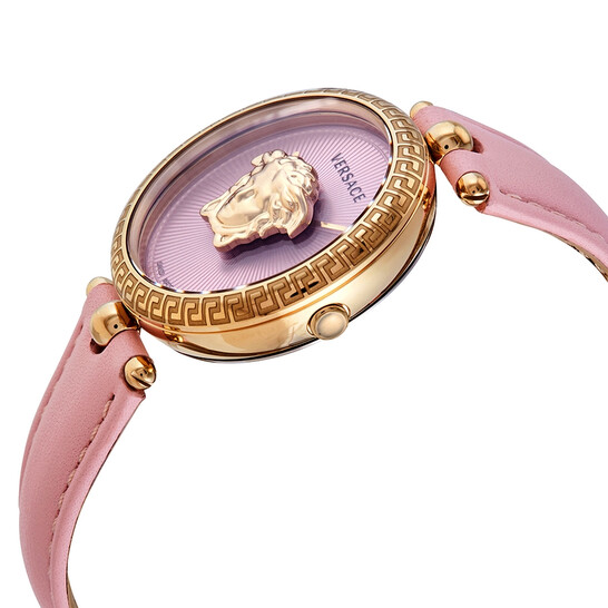 Versace Palazzo Quartz Pink Dial Ladies Watch VECQ00518 