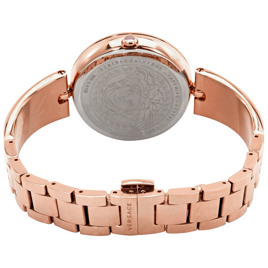 ☆VERSACE☆ Palazzo Empire レディースウォッチ PINK×GOLD♪ Versace Palazzo Empire Pink Dial Pink Leather Strap Watch