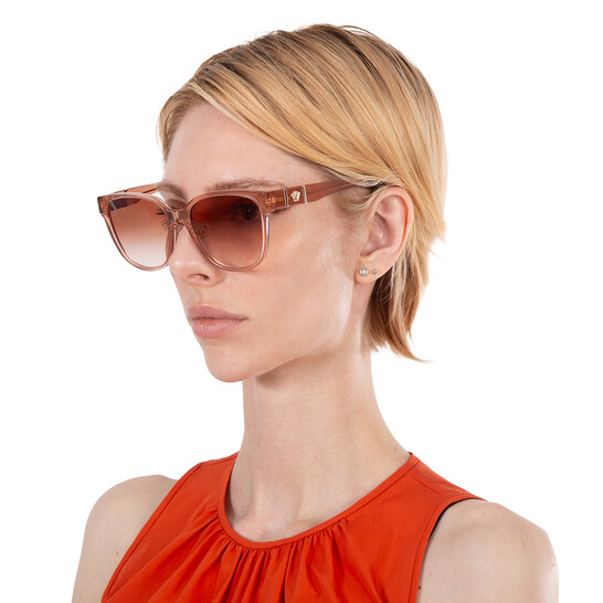 VERSACE スクエアフレムサンクラス 0VE4460D 543413 Versace Pink Gradient Pink Square Ladies Sunglasses VE4460D