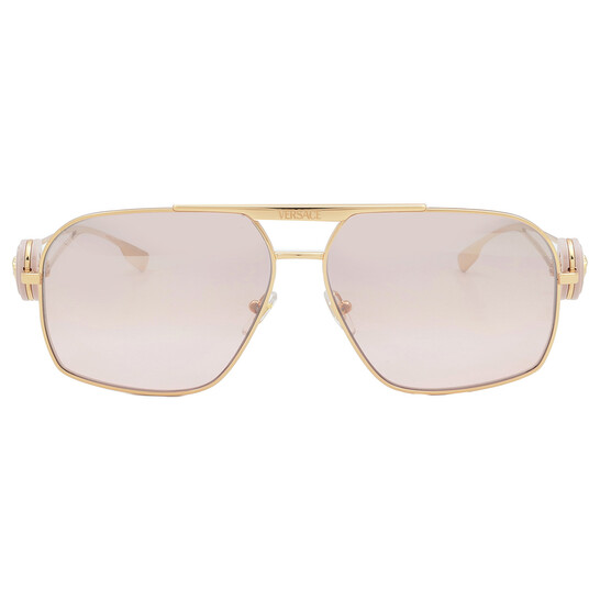 Versace Aviator Sunglasses with Pink Mirror Lenses NWT Versace Pink Aviator Sunglasses – ICETIME LUXE main image 3