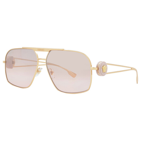 Versace Pink Mirror Navigator Men's Sunglasses VE2269 10027E 62