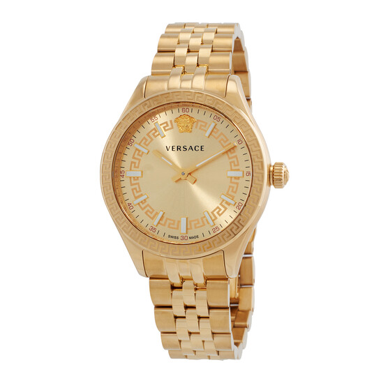 Versace Quartz Gold Dial Watch VEHU00720 - Watches - Jomashop