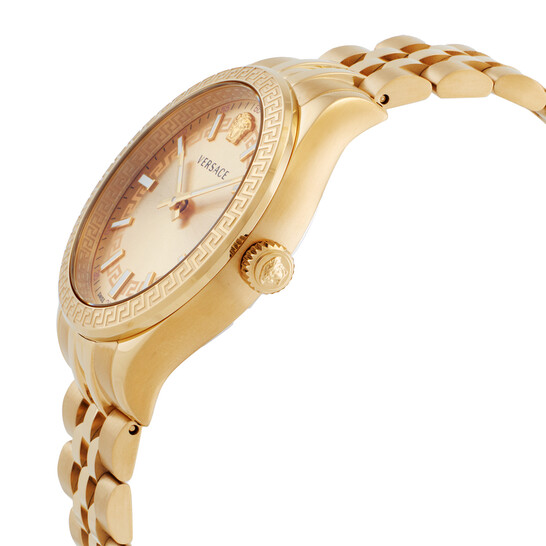 Versace Quartz Gold Dial Watch VEHU00720 - Watches - Jomashop