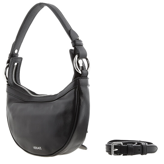Versace Repeat Mini Black Hobo Bag 10098191A058781B00P