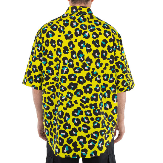 Versace Versace Short Sleeve Animal Print Shirt, Brand Size 48 (US