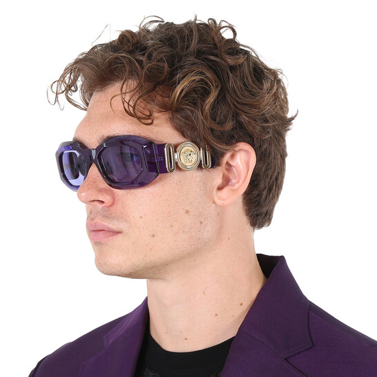 Versace Violet Irregular Men's Sunglasses VE4425U 54191A 53