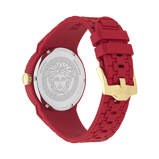 Versace V-Pop Quartz Red Dial Men's Watch VEEFA0124 7630615164908
