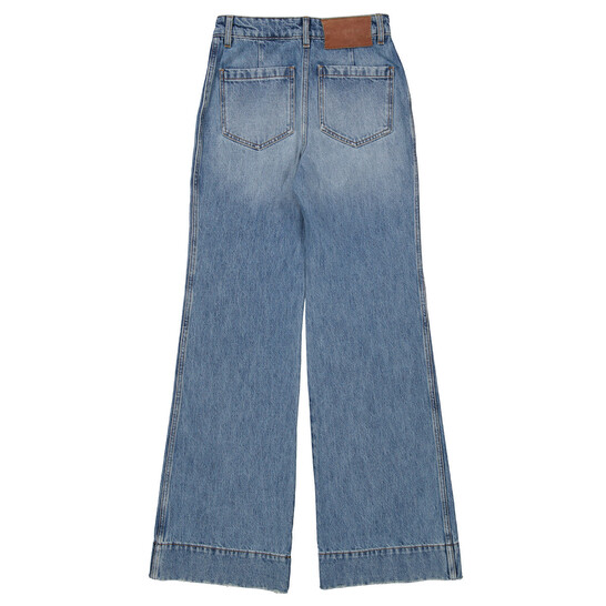 デニム・ジーパン Victoria Beckham 'Alina' jeans (1325DJE005218UR WASHEDBLUE) Alina High Waisted Jean In Worn Blue Wash – Victoria Beckham Inc