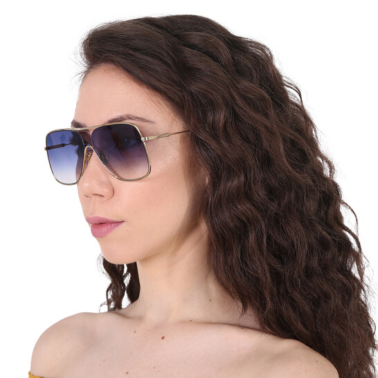 Victoria Beckham Sunglasses VB132S-706-61 New with tags Victoria Beckham Blue Gradient Navigator Ladies Sunglasses  main image 2