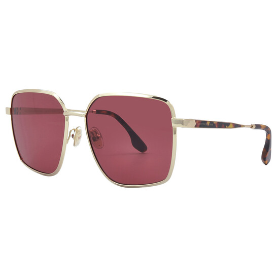 Victoria Beckham Burgundy Square Ladies Sunglasses VB234S  display picture 1