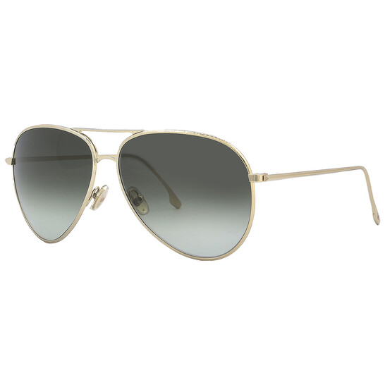 Victoria Beckham Green Gradient Pilot Ladies Sunglasses  display picture 1