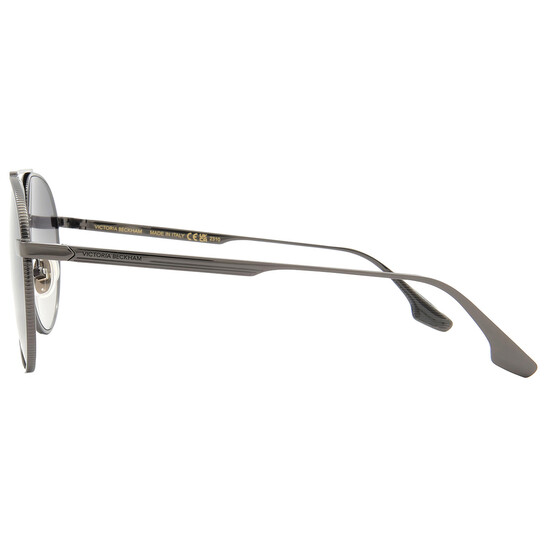 Victoria Beckham VB242S 043 Sunglasses Gunmetal Aviator Frame, Grey Lenses Victoria Beckham Grey Gradient Pilot Ladies Sunglasses  main image 4