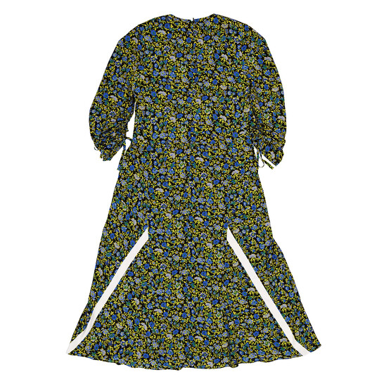 Victoria Beckham Floral-print Long Dress, Brand Size 10 (US