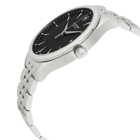 JH♡9477 Victorinox Alliance Black Dial Stainless Steel Men's Watch
