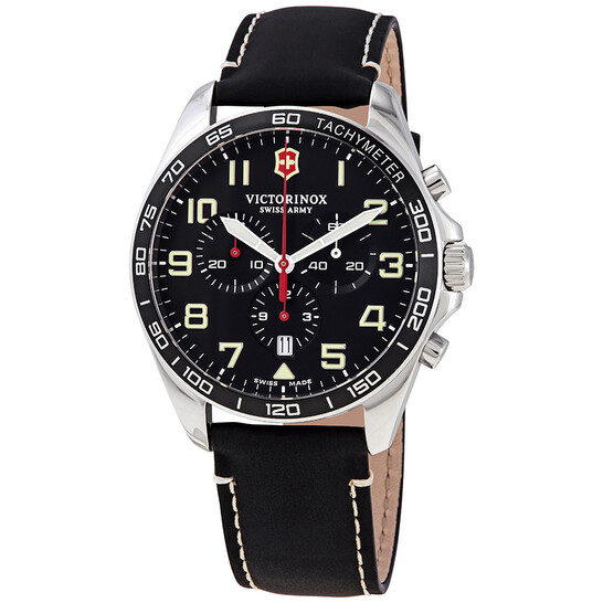 Victorinox Fieldforce Chronograph Quartz Black Dial Men's
