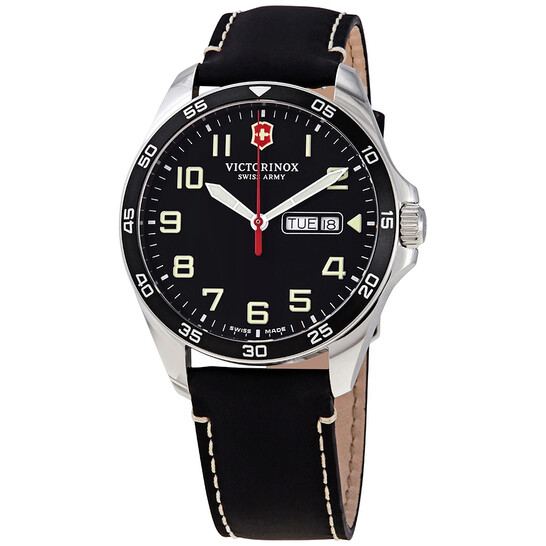 ファイブクロス Victorinox Fieldforce Quartz Black Dial Men's Watch 241846