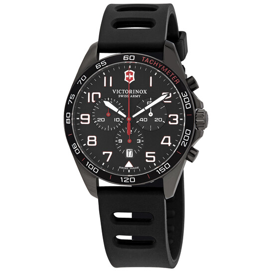 TOMです Victorinox FieldForce Sport Chronograph Quartz Black Dial