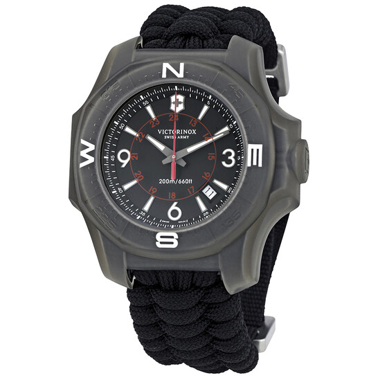 Victorinox I.N.O.X. Carbon Black Dial Black Paracord Men's Watch