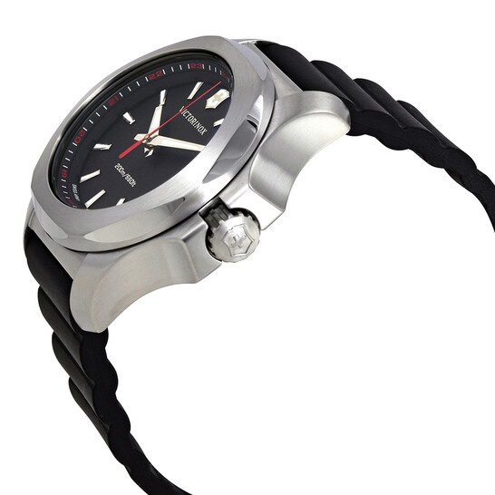 その他 World Victorinox I.N.O.X. V Black Dial Black Rubber Ladies Watch