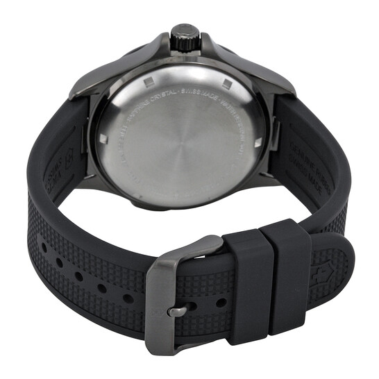 Victorinox Night Vision GMT Black Dial Black Rubber Men's Watch