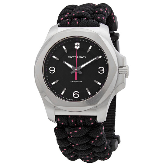 Victorinox Quartz Black Dial Ladies Watch 241918 7611160121639