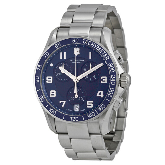 ※VJ　1/2 Victorinox Swiss Army Chrono Classic Blue Dial Men's Watch