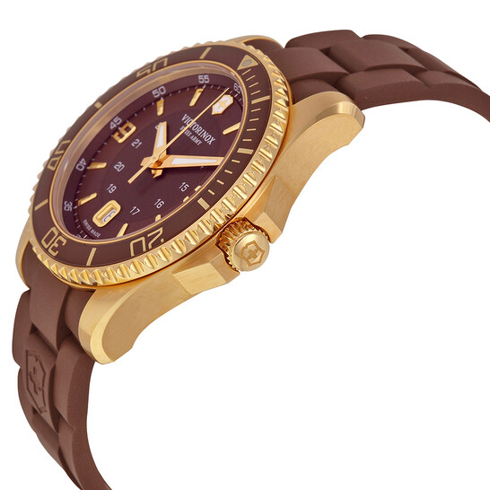 (中古)ビクトリノックス 腕時計 MAVERICK GS 241608ブラウン Victorinox Swiss Army Maverick GS Brown Dial Men's Watch