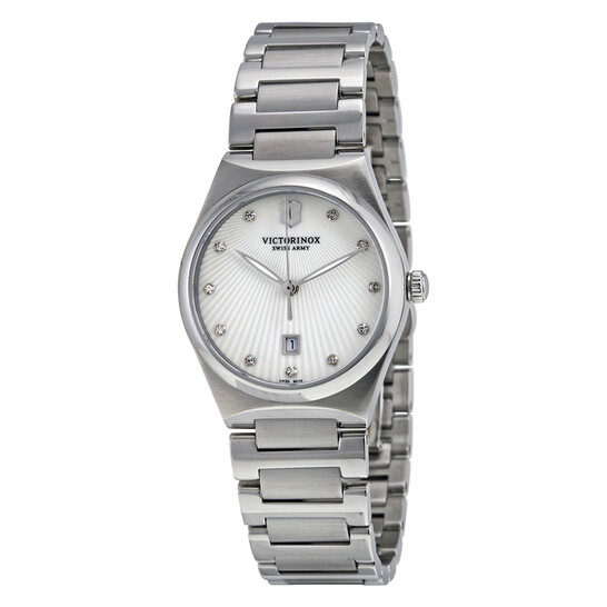 Victorinox Swiss Army Silver Watch with Mother Of Pearl Face Alliance Diamond Mop Dial 24849 - Victorinox Swiss Army  main image 4