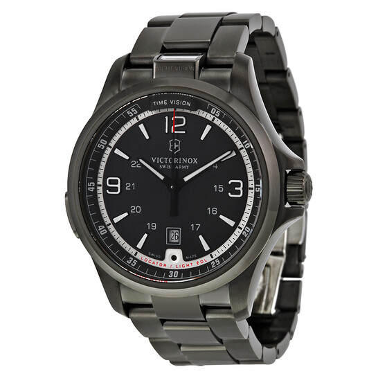 masa-yb1② Victorinox Swiss Army Night Vision Dark Grey Dial Men's Watch