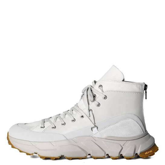 メ*ブ様 the viridi-anne real leather shoes Viridi-Anne Men's Ivory Mid-Cut Lace-Up Sneakers, US Size