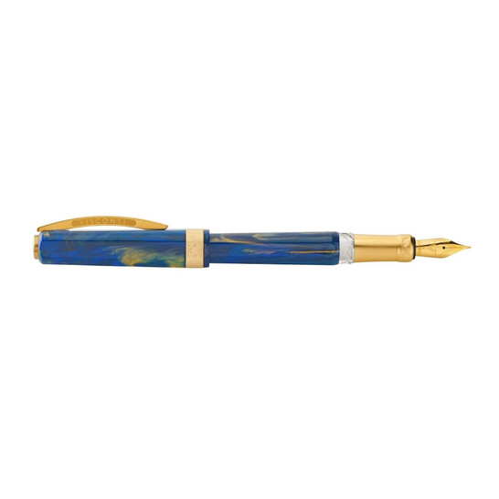 Visconti Visconti Opera Gold Fountain Pen Blue Medium Nib KP42-02
