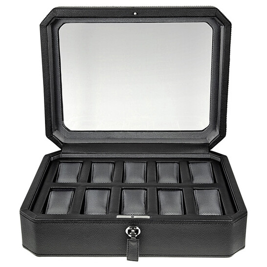 WOLF WATCH BOX 時計ケース 10本 ピース ウォッチボックス Amazon.com: WOLF Windsor 10-Piece Watch Box, Black
