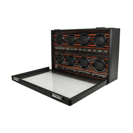 Wolf Roadster Eight Piece Watch Winder with Cover 459356
