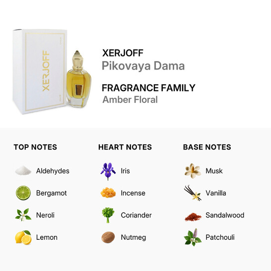 ロ*キ様 XERJOFF 17/17 PIKOVAYA DAMA ピコヴァヤ ダ Pikovaya Dama: a floral scent with citrus and spicy accents | Xerjoff