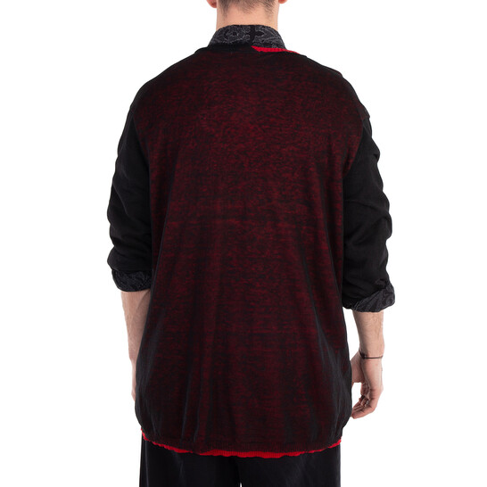 Yohji Yamamoto 14-Gauge Layered Knit Pullover, Brand Size 3