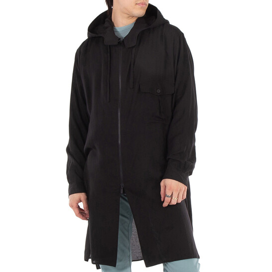 Yohji Yamamoto A-Zipper Hood Cellulose Top, Brand Size 2 (Small