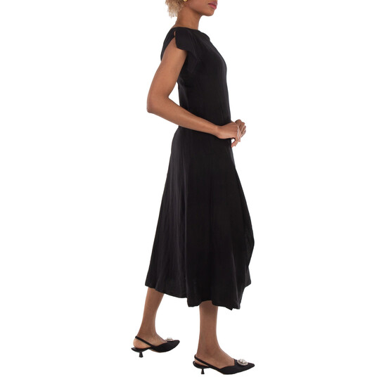 Yohji Yamamoto Black Asymmetric Dress, Brand Size 1 (X-Small) FS