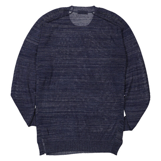 トップス Yohji Yamamoto D's knit 19AW Navy Yohji Yamamoto Navy Open Work Po Sweater, Brand Size 3 (Large) HZ