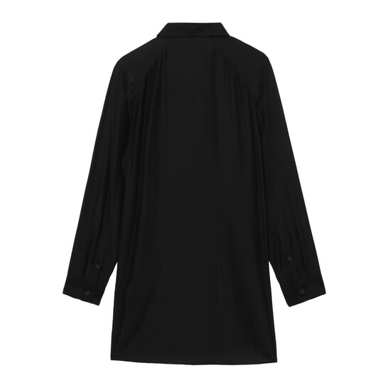 Yohji Yamamoto Oversized Silk Shirt, Brand Size 2 (Medium) HS-B51